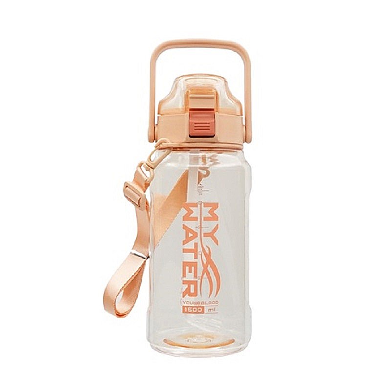 MYWATER牽牽手運動水壺1.5L-粉色