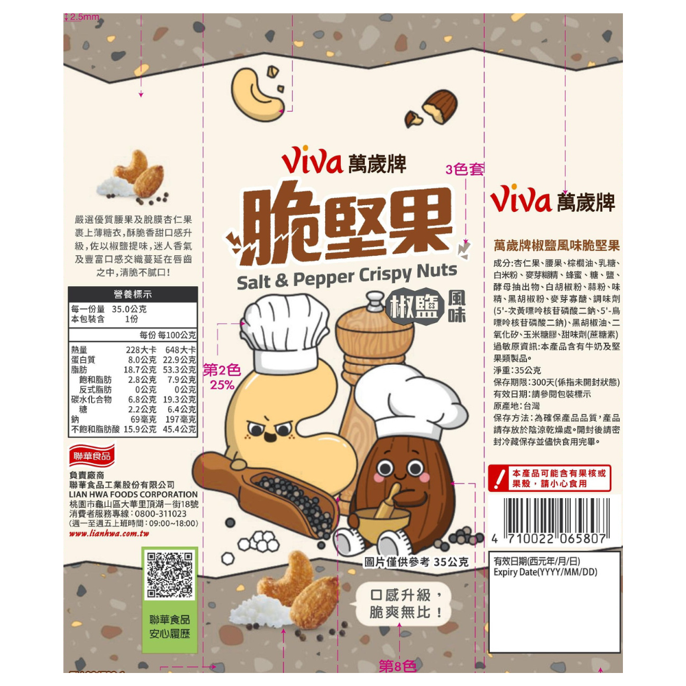 Viva Salt  Pepper Crispy Nuts, , large