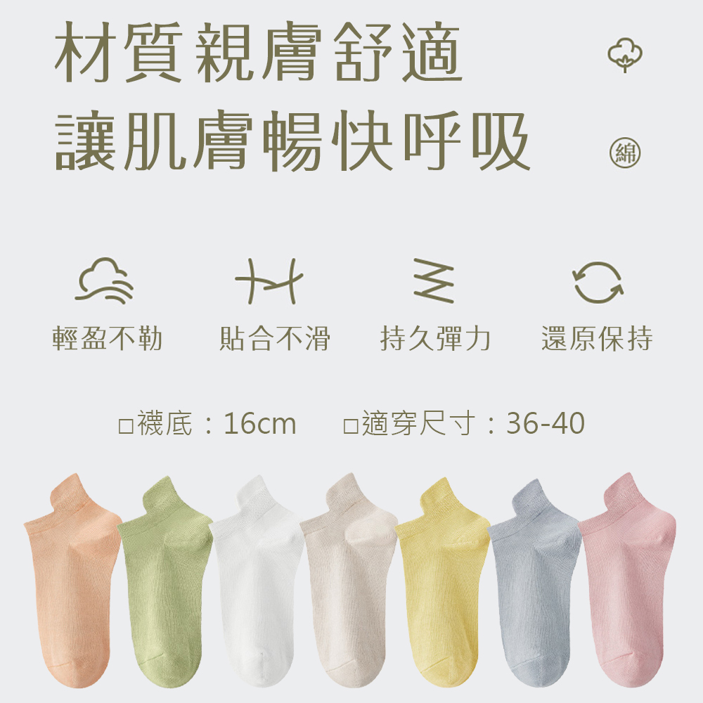 [凱得國際]KISSDIAMOND百搭提耳不掉跟船襪7雙組 KDG-2857, , large