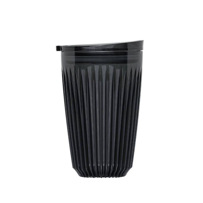 【Huskee】 Reusable Coffee Cup HuskeeRenew Tritan 8oz Amber (w/stopper lid) , , large