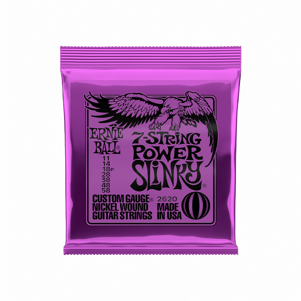 ERNIE BALL 2620 Power Slinky 七弦電吉他套弦 11-58【敦煌樂器】, , large