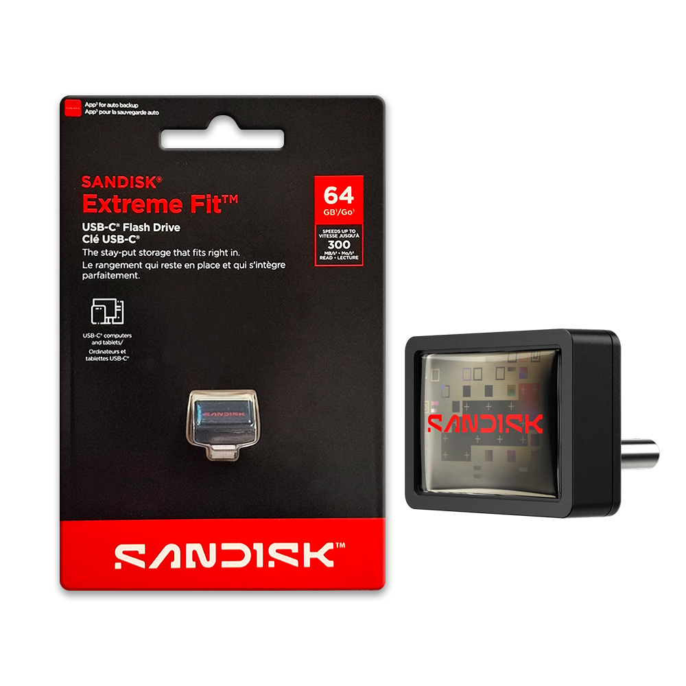 【SanDisk】CZ530 Extreme Fit 64G USB 3.2 Type-C 隨身碟 安卓 蘋果 適用, , large