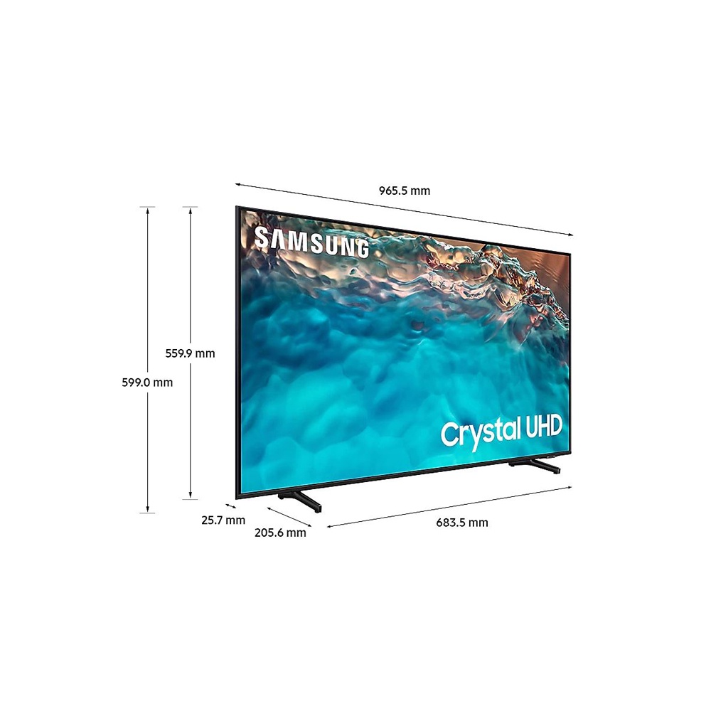 SAMSUNG 43-inch 4K UHD Connected LCD TV UA43BU8000WXZW, , large