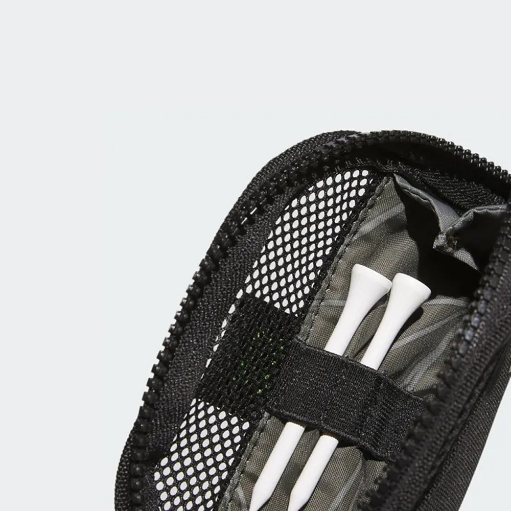 Adidas Golf Ball Pouch &ndash; D-Ring Clip Mini Ball Bag (Black), , large