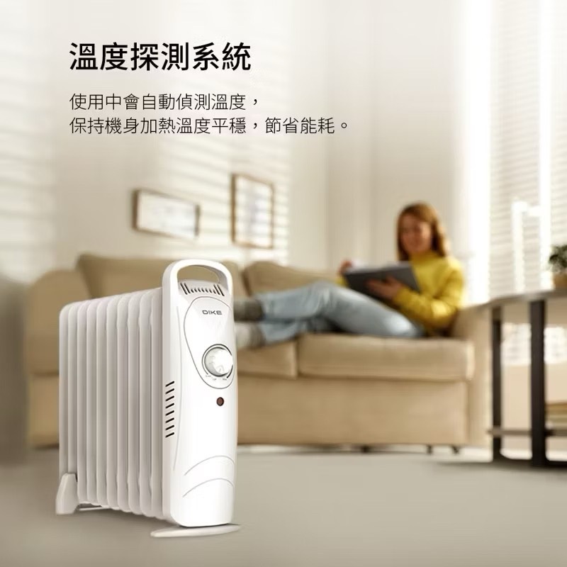 【Leo手機周邊專賣店】DIKE戴克 機械式油燈恆溫電暖器 / HLE600WT / 11葉片, , large