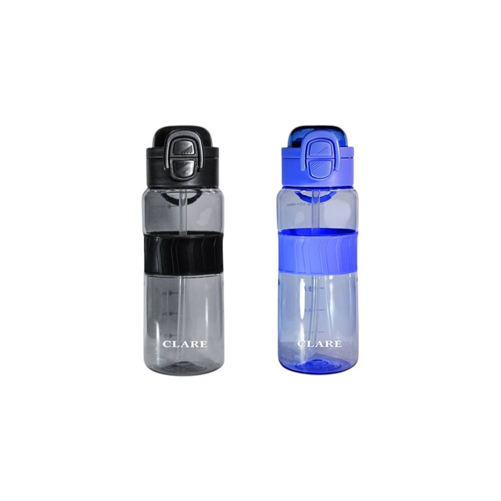 CLARE 可蕾爾 彈跳運動吸管壺兒童水壺直飲水壺運動水壺 黑色800CC-Leidea樂德兒