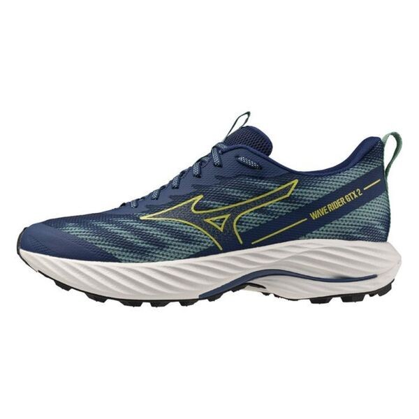Mizuno Wave Rider Gtx 2 男 慢跑鞋 運動鞋 防撥水 美津濃 藍綠 [J1GC247902], , large
