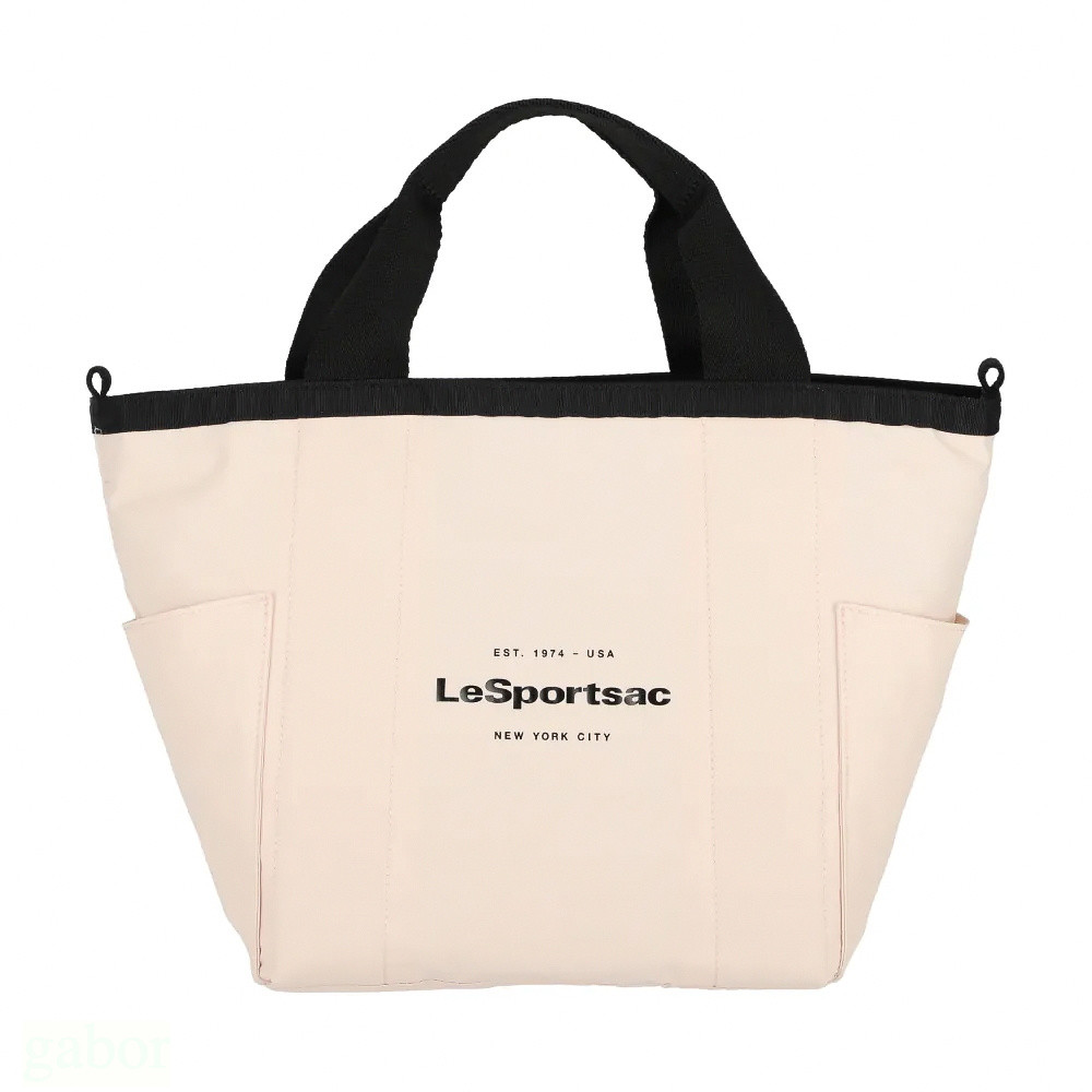 Lesportsac Small Reversible Pocket Tote 小型雙面托特包 送禮-晨曦桃, , large