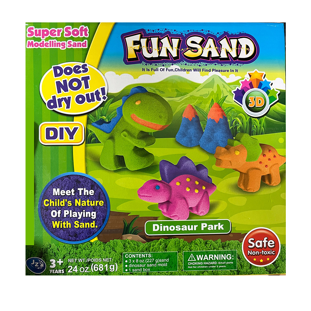 【啾愛你】動力沙玩具組(681g-恐龍)加贈補充包, , large