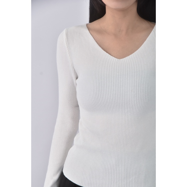 (S) 【安于晴Charlene私服】good logo質感棉質白色長袖上衣二手衣, , large