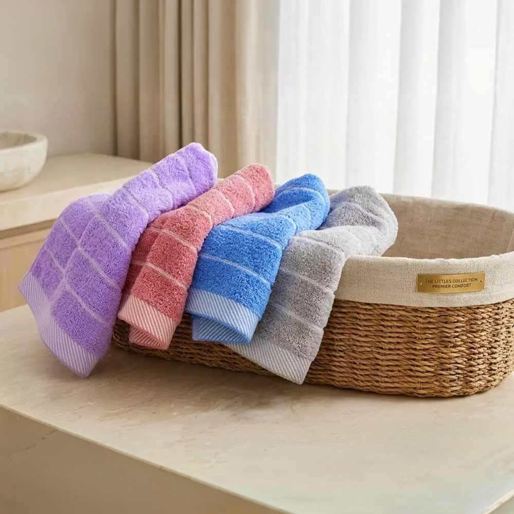 [Kaimei Cotton] 10 randomly selected MIT made in Taiwan 16 taels pure cotton silky white line children's scarf, , large