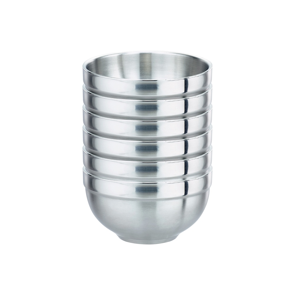 PERFECT 理想牌 極緻316不鏽鋼雙層碗六入組隔熱碗碗 16cm-Leidea樂德兒, , large