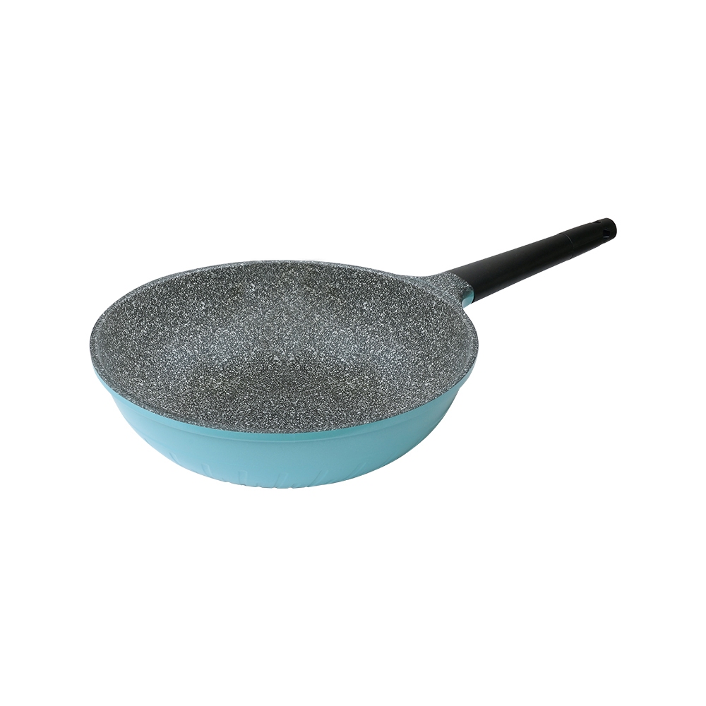 Miyaco 米雅可 歐式晶鑽輕量不沾炒鍋IH無蓋附蓋 無蓋33cm-Leidea樂德兒