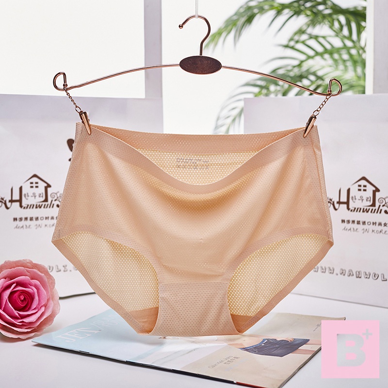 大尺碼-冰絲 高彈 透氣內褲-黑/紅/深藍/粉/紫/膚-0303083, 21紅, large