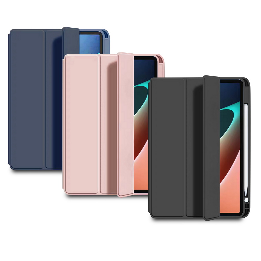[MD60 Tri-Fold Smooth] Xiaomi Pad 6/6 Pro 11-inch Tablet Protective Case (Built-in Pencil Slot), , large