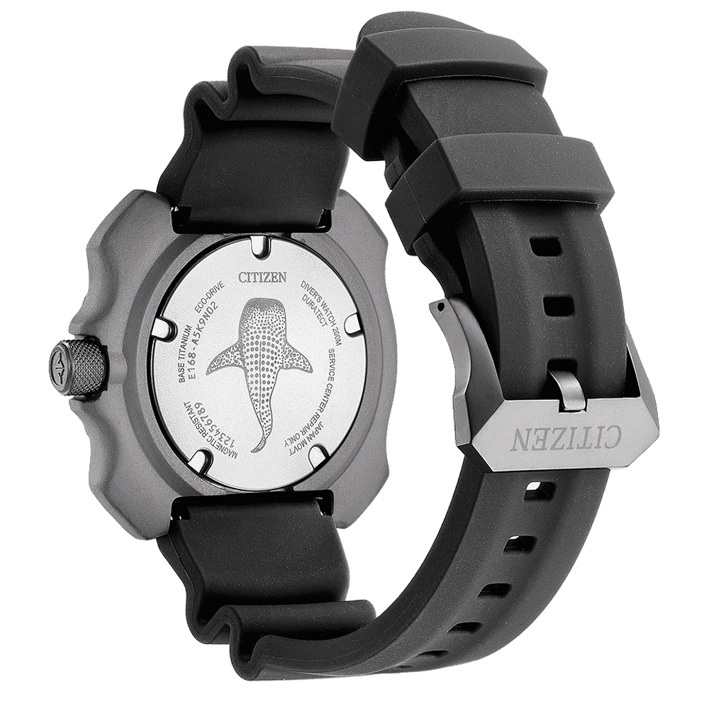 CITIZEN 星辰 PROMASTER 限量 鈦 復刻 鯨鯊 光動能200米潛水錶 BN0225-04L, , large