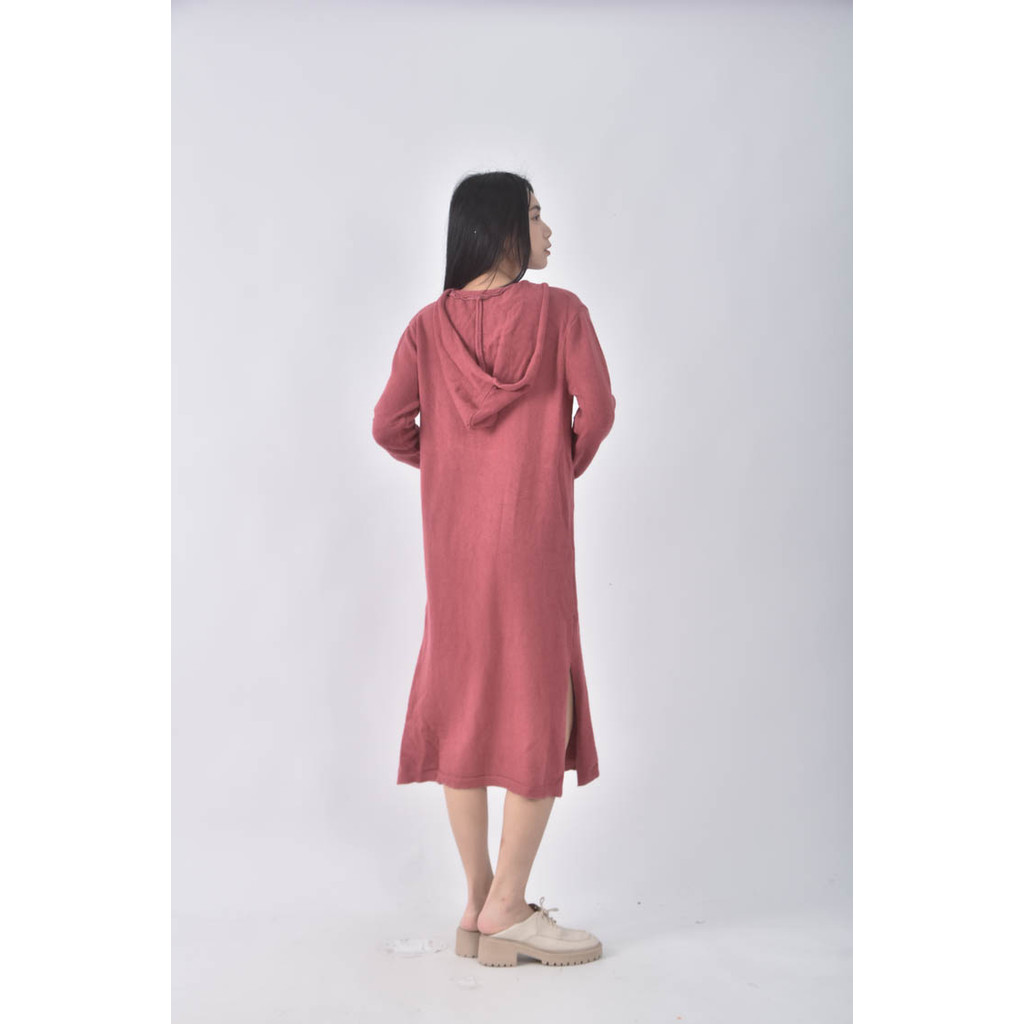 (L) 連帽粉色洋裝二手衣, , large