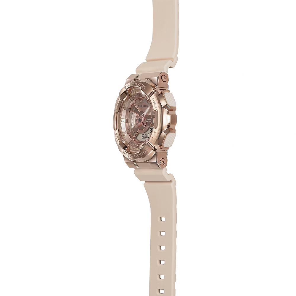 CASIO 卡西歐 G-SHOCK ITZY留真配戴款 粉紅金優雅手錶 女錶 GM-S110PG-4A, , large