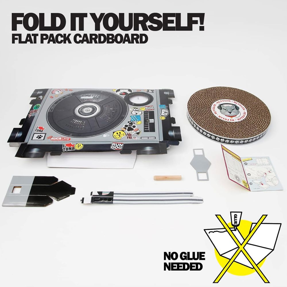 【英國 Suck UK 】DJ 唱片盤貓抓板, , large