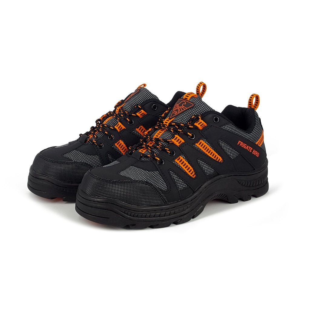 FRIG ATE BIRD 鋼頭運動鞋防穿刺 7083黑紅/咖桔, , large