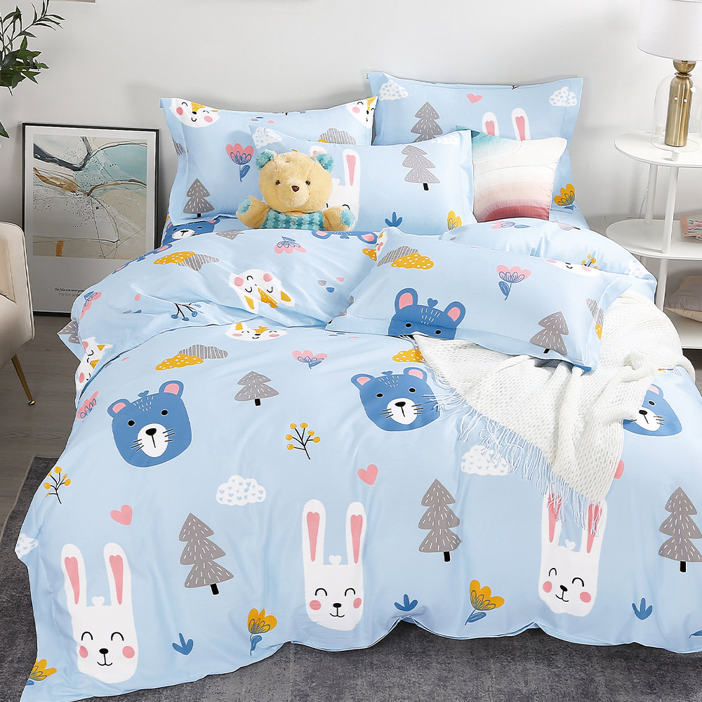 【FOCA】Waltz of Love | Patented Moisture-Wicking Lyocell Six-Piece Quilted Duvet Cover Set - Double, , large