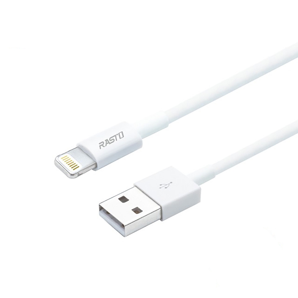 RASTO RX33 Lightning Charging Cable 2m TPE Soft Cable Supports Hot Swappability, , large