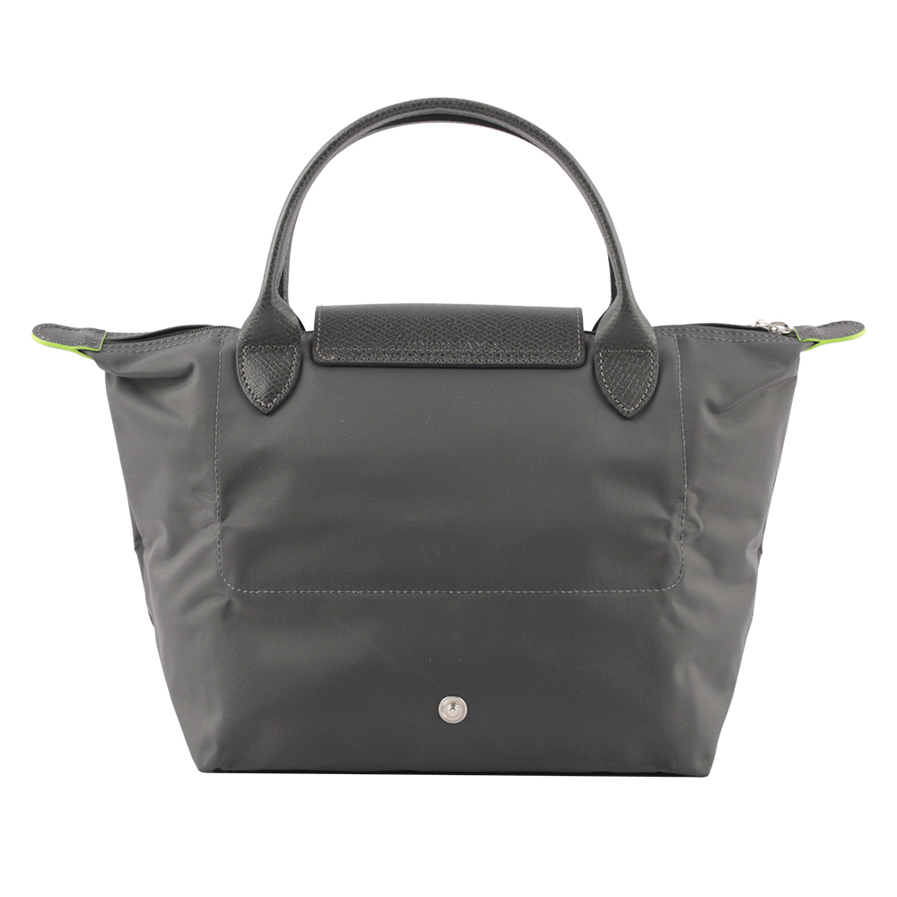 LONGCHAMP S號短把LE PLIAGE GREEN摺疊水餃包(石墨灰), , large
