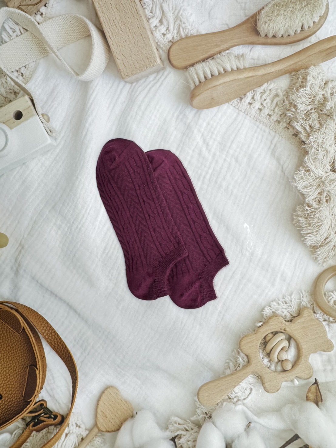 【RUNWAY】《RUNWAY SOCKS》Japanese/Korean Style Candy Socks – 22 Colors, Double Cylinder No-Show Socks – Deep Purple Limited Quantity – While Supplies Last, , large