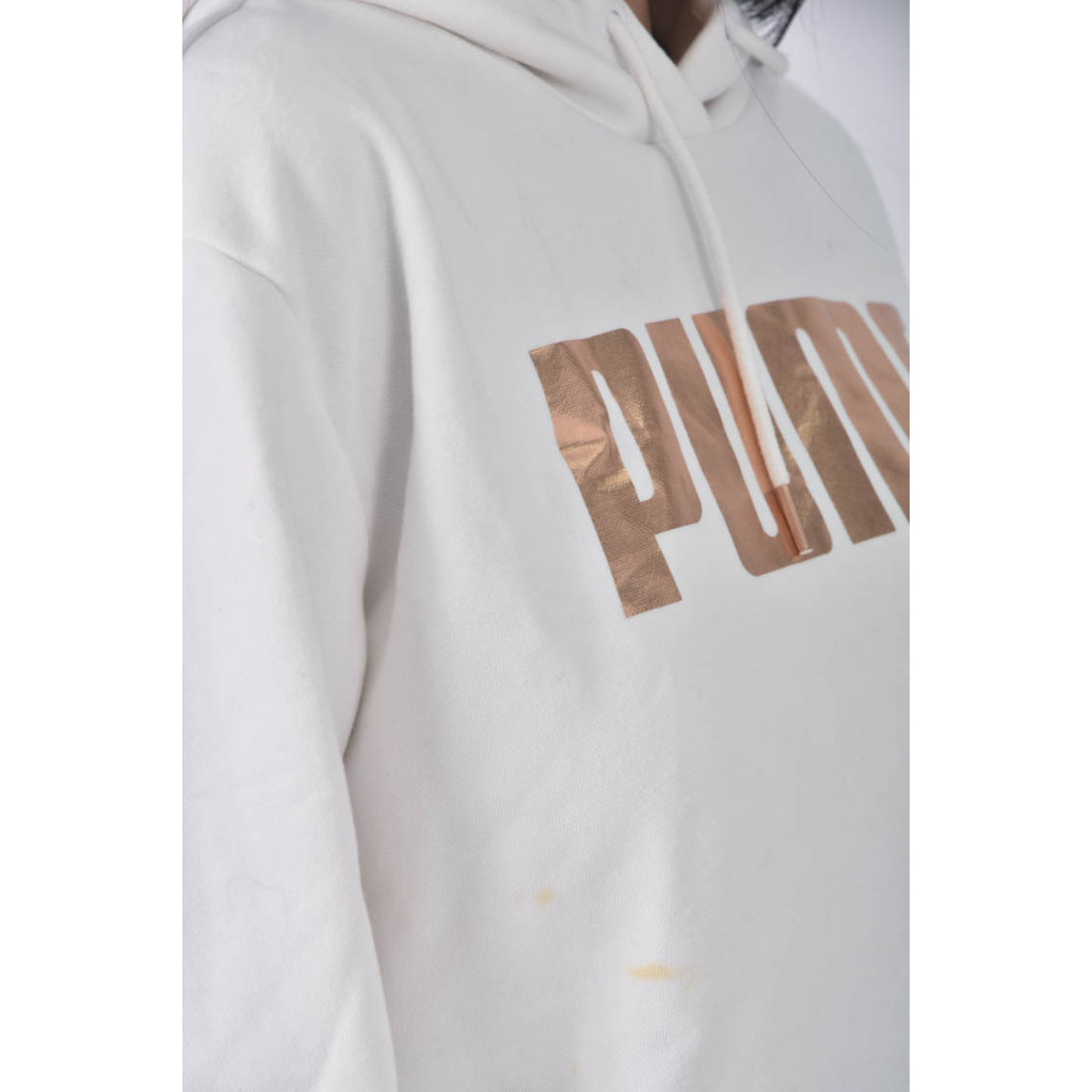 (XL) puma內刷毛白色長袖上衣二手衣, , large