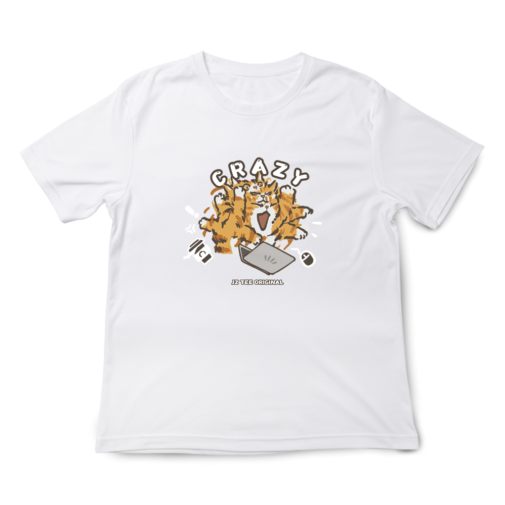 JZ TEE Tabby Cat-Freaking Out Graphic Tee, , large
