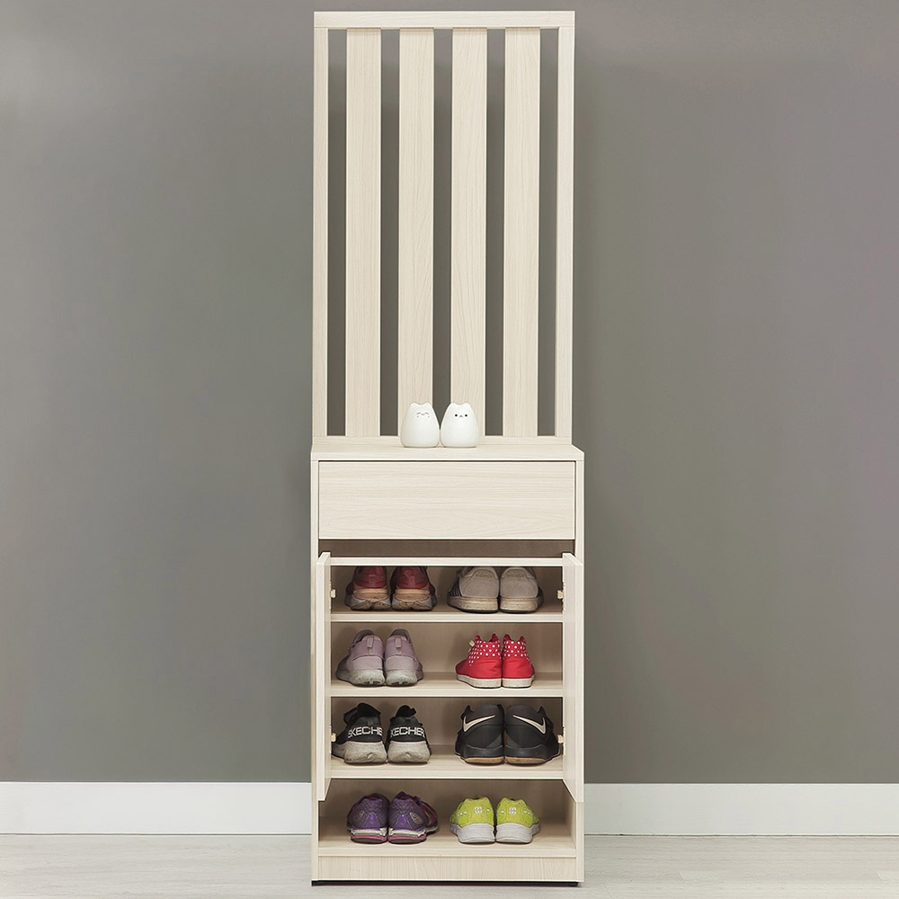 【Hampton 漢汀堡】薩亞白榆木屏風高鞋櫃, , large