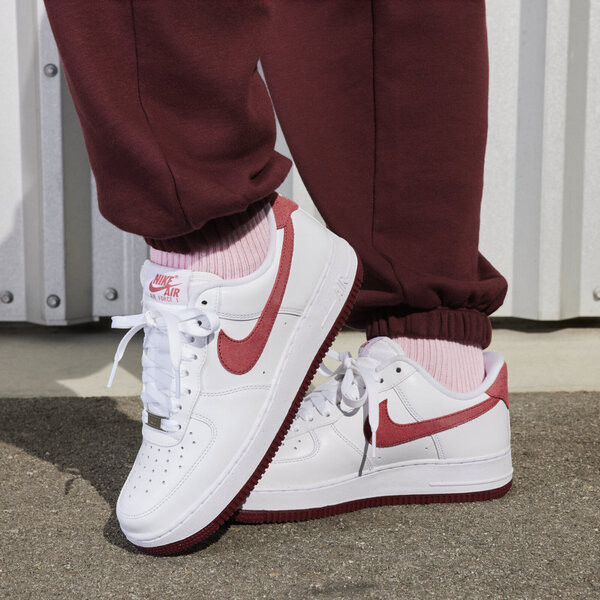 Kixpress-Nike W Air Force 1 '07 女 休閒鞋 運動 經典 AF1 穿搭 白紅 [FQ7626-100], , large