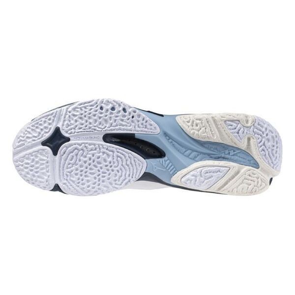 Mizuno Wave Lightning Z8 男 排球鞋 訓練 包覆 止滑 緩震 白 深藍 [V1GA240053], , large