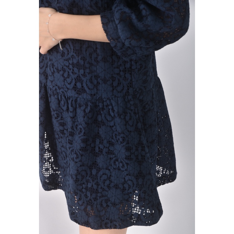 (S) d many質感圓領藍色洋裝二手衣, , large