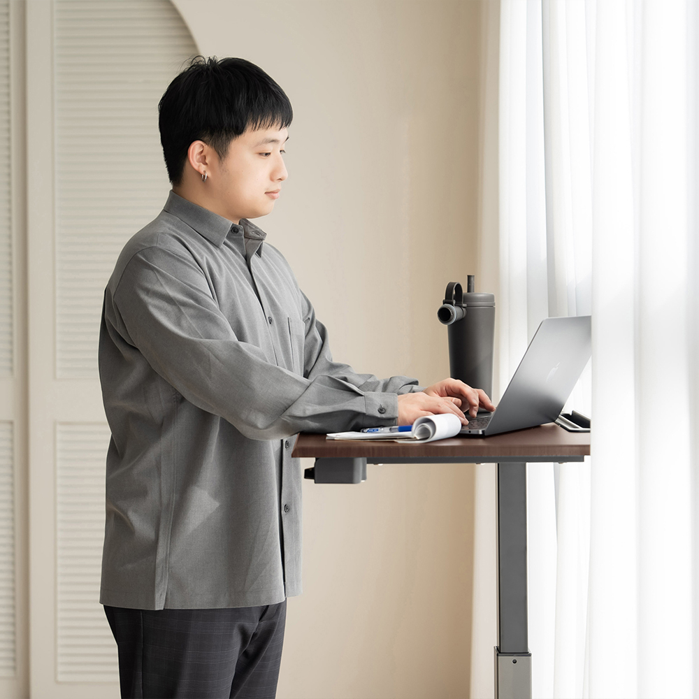 【KAKU健康生活】KA-4814 臺灣製造[好升氣][高桌]氣壓升降桌 多色可選, , large