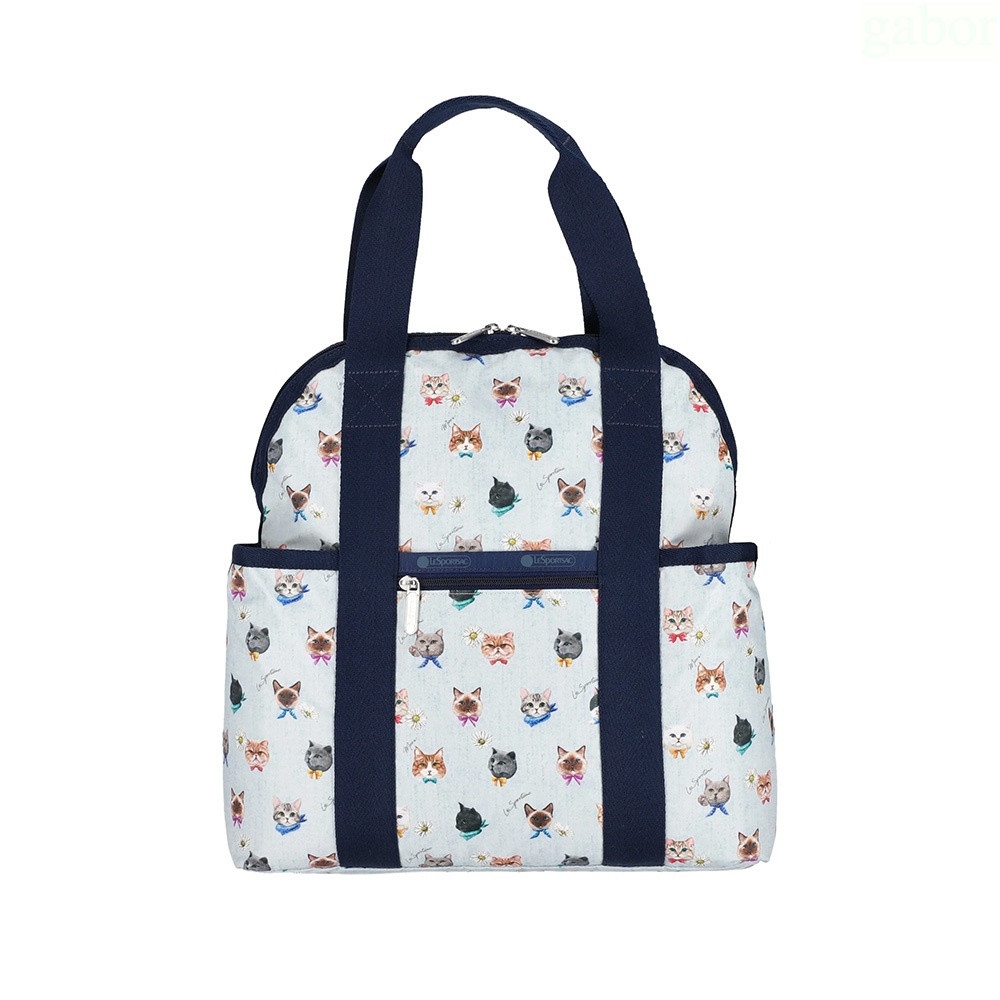 LeSportsac Double Trouble Backpack 手提兩用 後背包 媽媽包 送禮-晴空貓語, , large