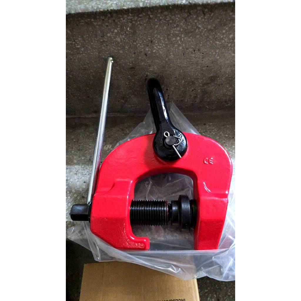 WIN 五金 WIN 1.5T-3T 螺旋式夾具 螺旋式吊夾 安全吊具 鋼軌夾鉗 吊夾 H型鋼吊具 圓管吊具 吊車架, , large