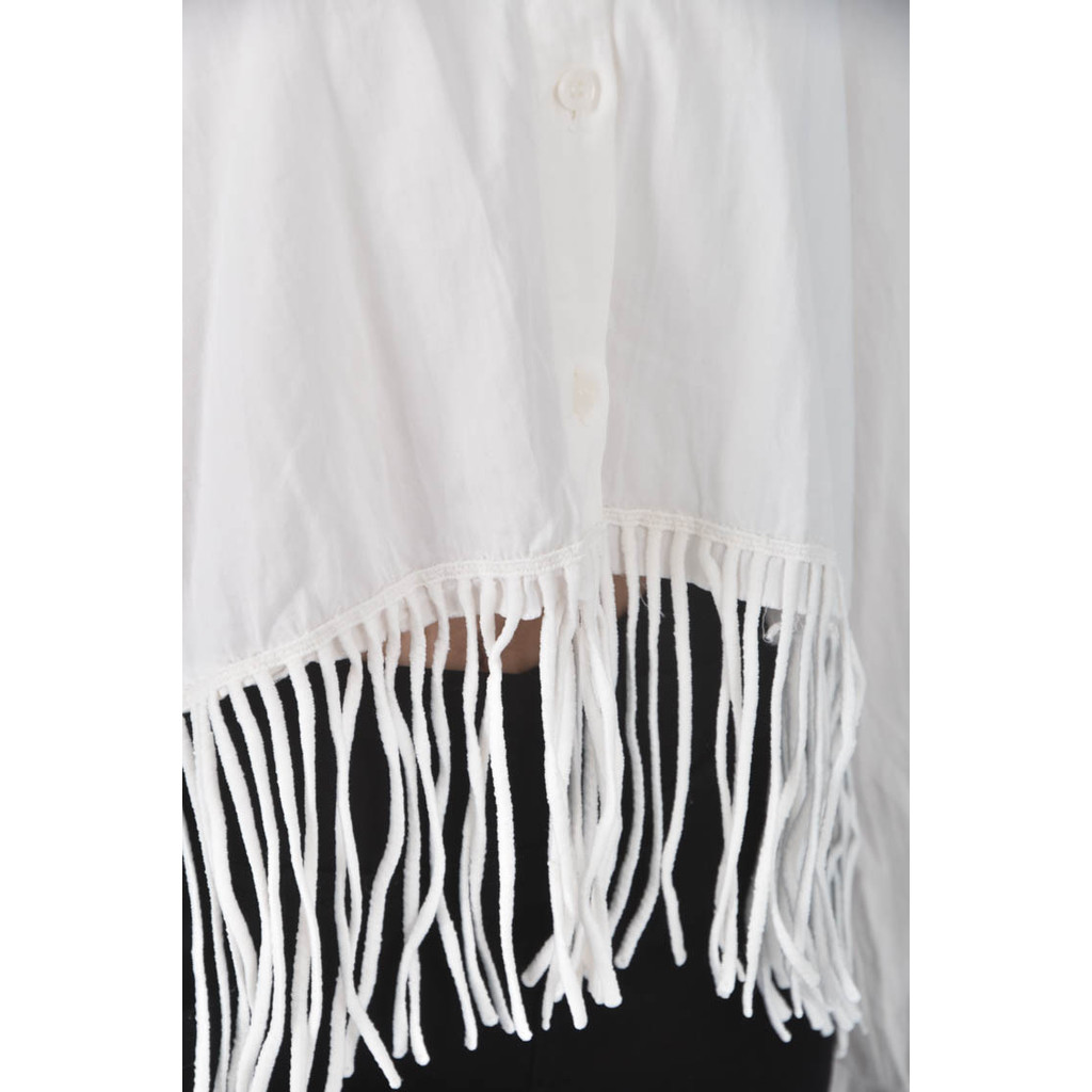 (XL) sumerf 9質感素面白色長袖上衣二手衣, , large