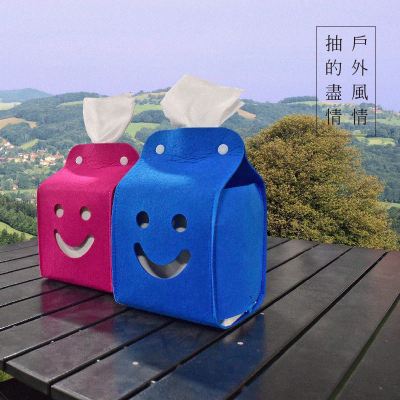 【Treewalker 萊茂】微笑面紙盒 (顏色隨機), , large