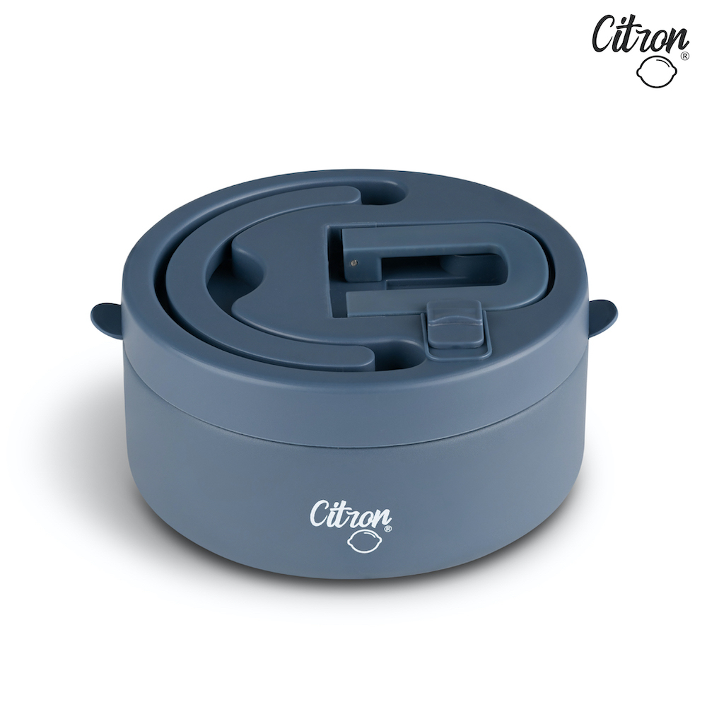 官方直營【Citron】三層食品保溫罐(大)_霧靄藍, , large