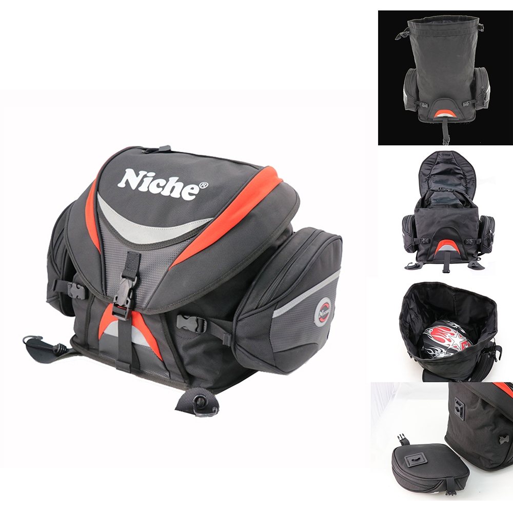 【Niche 樂奇】重機頭盔後座包  防水 大容量 後尾袋 (30L) NMO-8212, , large
