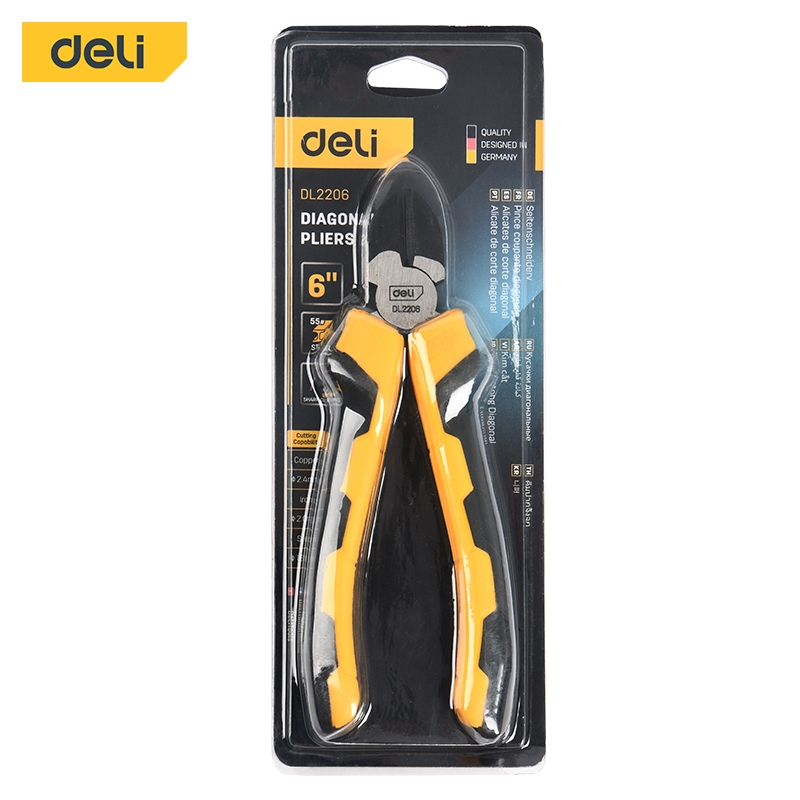 【得力工具 deli tools】6"斜口鉗 升級款 Semi-Pro系列, , large