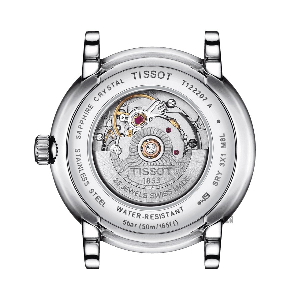 TISSOT天梭 Carson 經典機械女錶-30mm  T1222071103100, , large