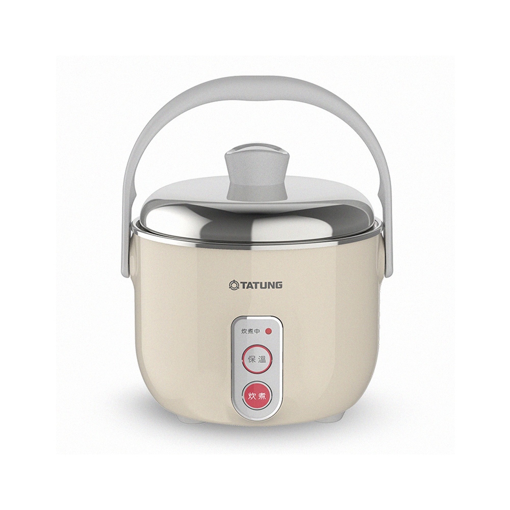 TATUNG 3-Person Milk Tea Color Stainless Steel Accessory Electric Cooker TAC-03D-NBI, , large