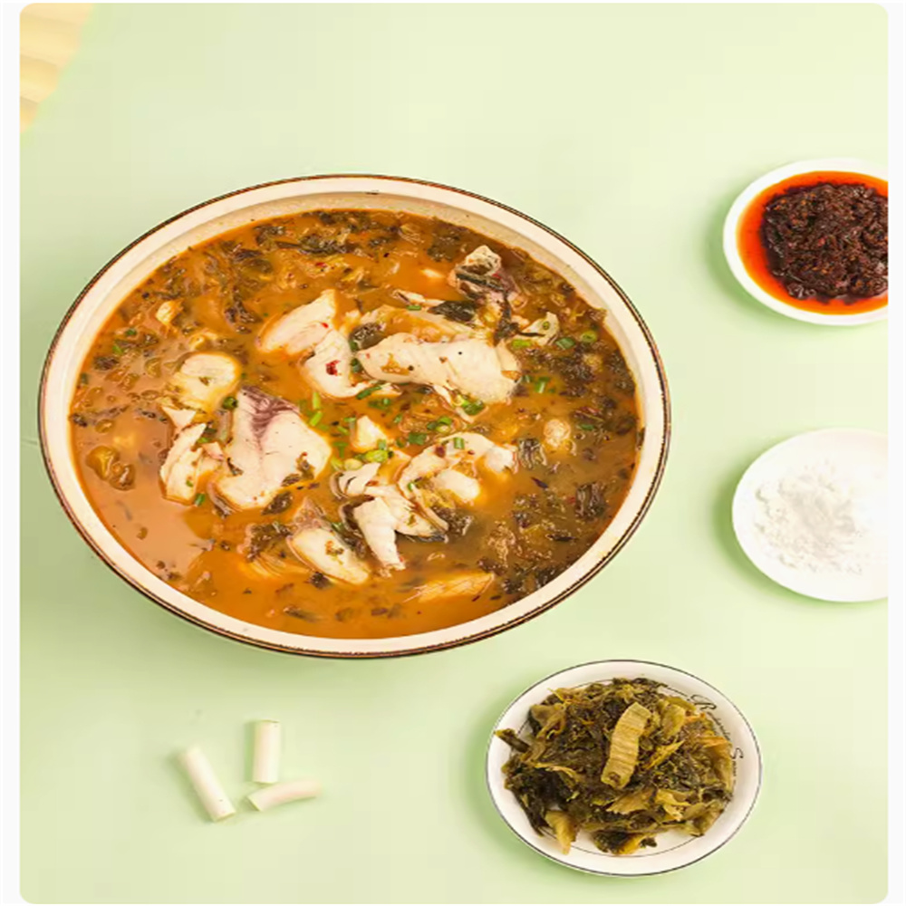 Qiaotou Sour Pickled Fish Soup Base, , large