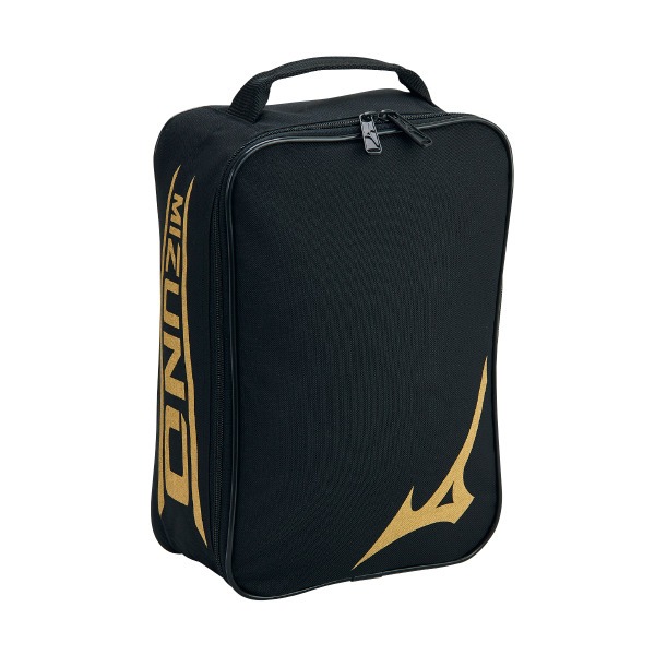 [秉辰] MIZUNO 鞋袋 黑金 33TMB51353
