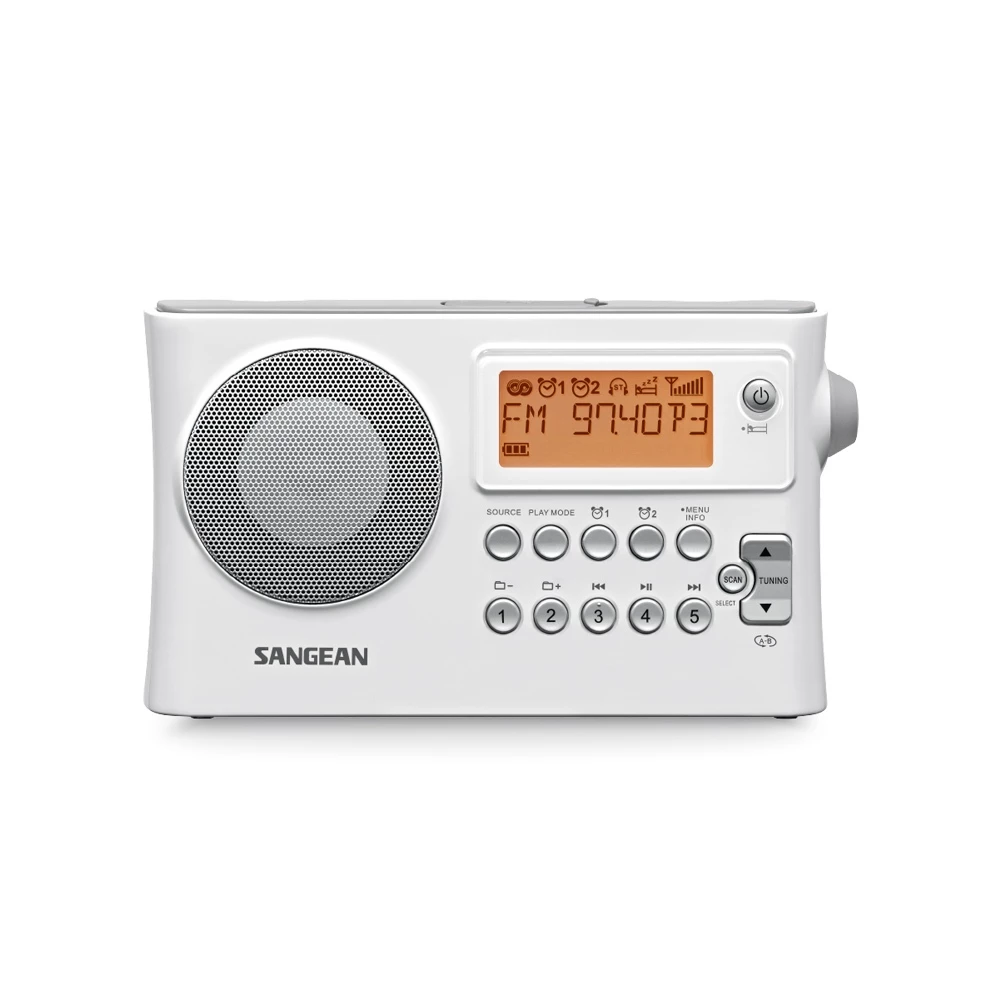 SANGEAN Dual-Band USB Digital Clock Radio PR-D14USB, , large