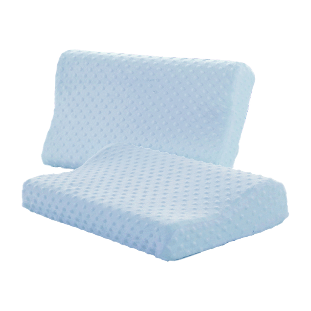 Magic Bean Zero Pressure Memory Foam Pillow (Blue), , large