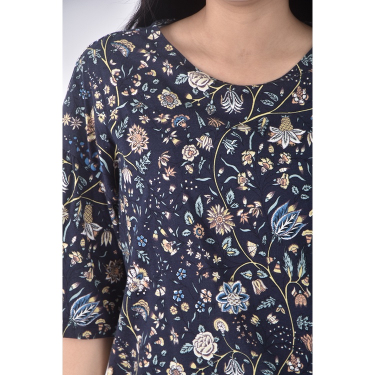 (M) uniqlo質感棉質純棉藍色短袖上衣二手衣, , large