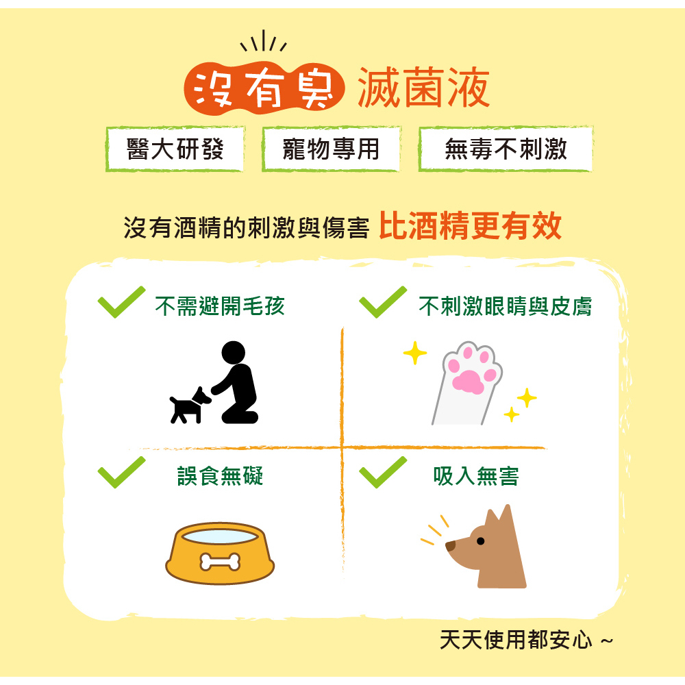 【P&H寵物家】沒有臭 2入組貓用除臭滅菌液250ml(寵物除臭滅菌液), , large